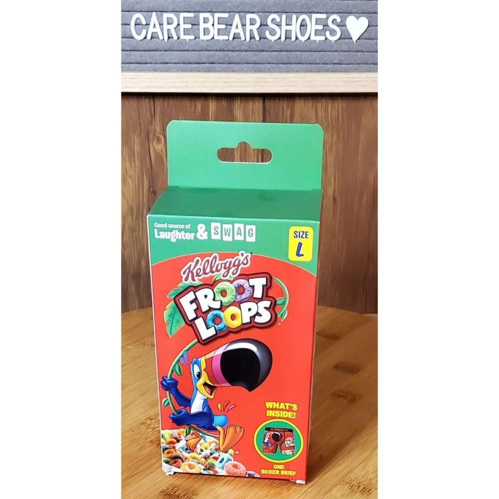 Froot Loops Gift Box Cereal Boxer Briefs mens L 36”-38” NWT
